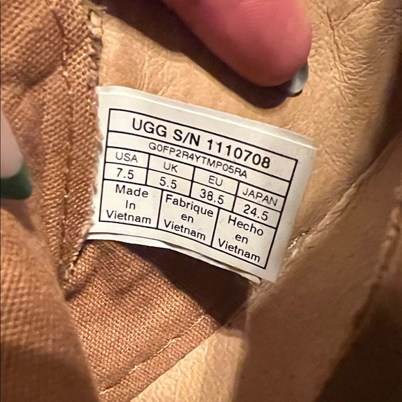 UGG Tan High-Top Sneakers with Cozy Lining - Picture 2 of 7